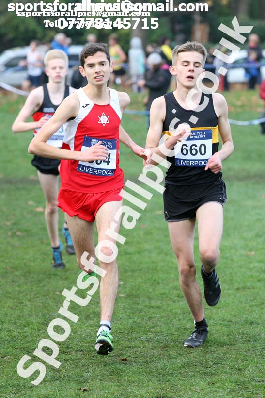 Mens under-17 British Athletics Liverpool Cross Challenge, Sefton Park, Liverpool. Photo:  David T. Hewitson/Sports for All Pics